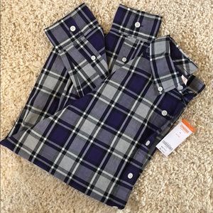Gymboree Men’s Shirt - Purple Dad Plaid - Size XL
